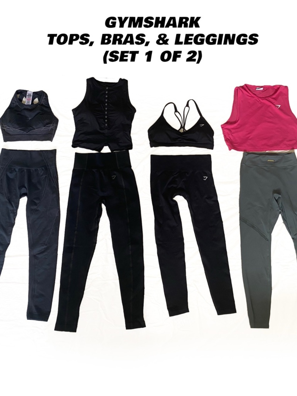GYMSHARK, ECHT, & VANQUISH Bundle! Killer Deal!!! Must sell tonight, 4/6!!